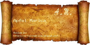 Apfel Marica névjegykártya